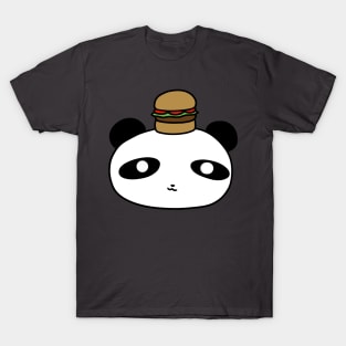 Hamburger Panda Face T-Shirt